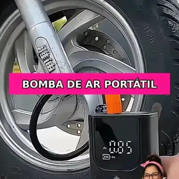 Bomba de ar elétrica portátil