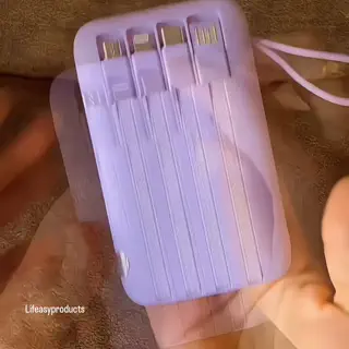 Carregador Portátil 10000mah con 4 cables