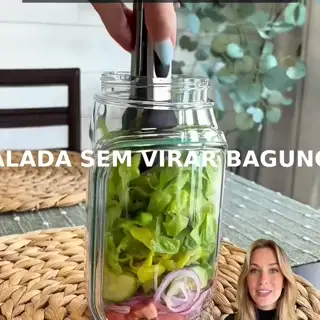 Pote de salada prático