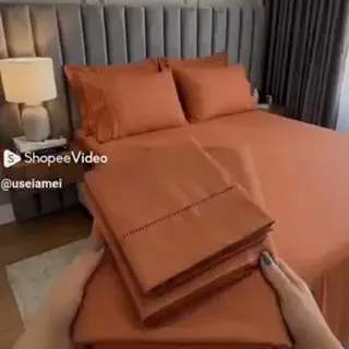 Jogo de cama terracota